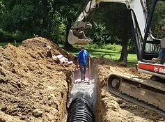 Septic Install & Repair line