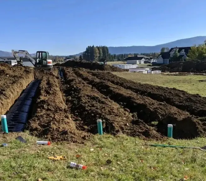 Septic system install