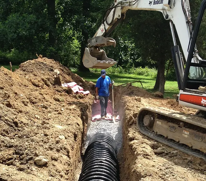 Septic Install & Repair line
