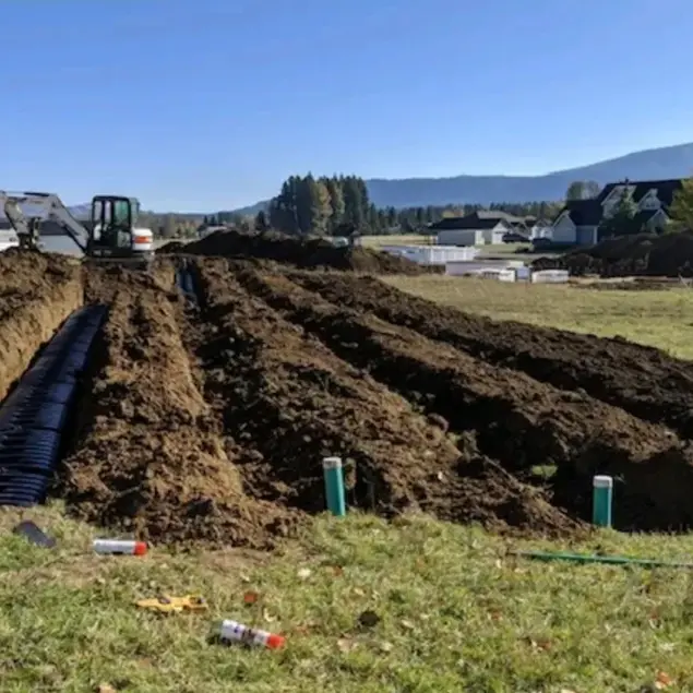 Septic install and repair project