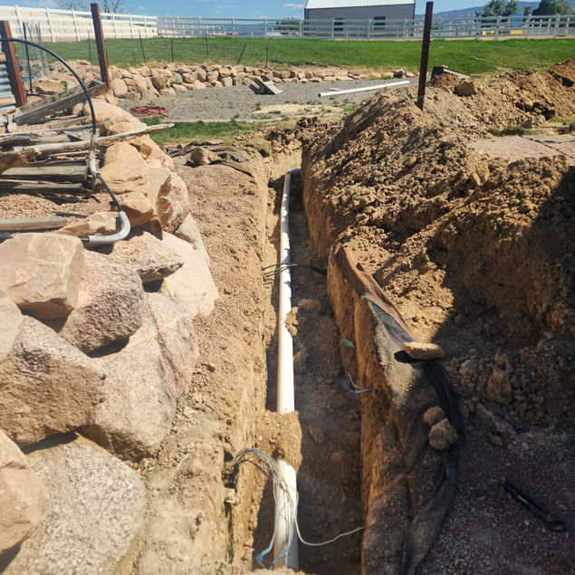 Septic install and repair project